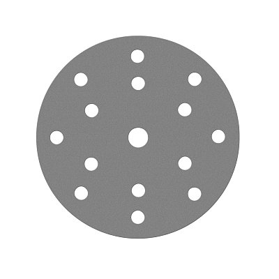 Диск шлифовальный на пленочной основе Sandwox 235 Grey Zirconia 15 отв. (150мм, Р180, 100шт) 235.150.180.15